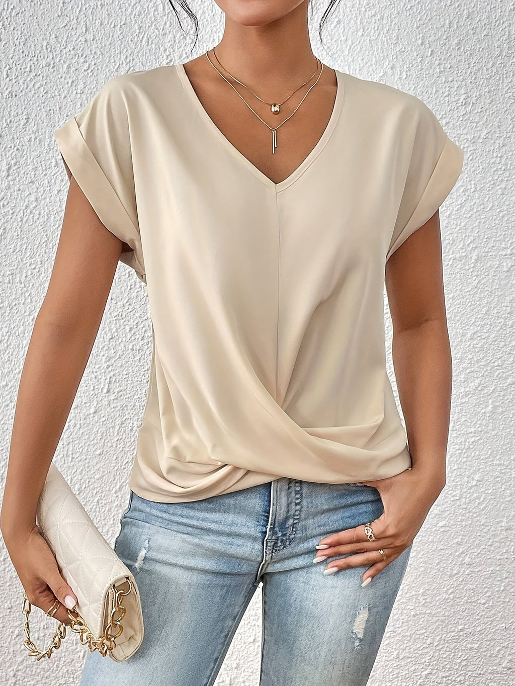 Rosalind | Casual Sweetheart Neckline T-Shirt