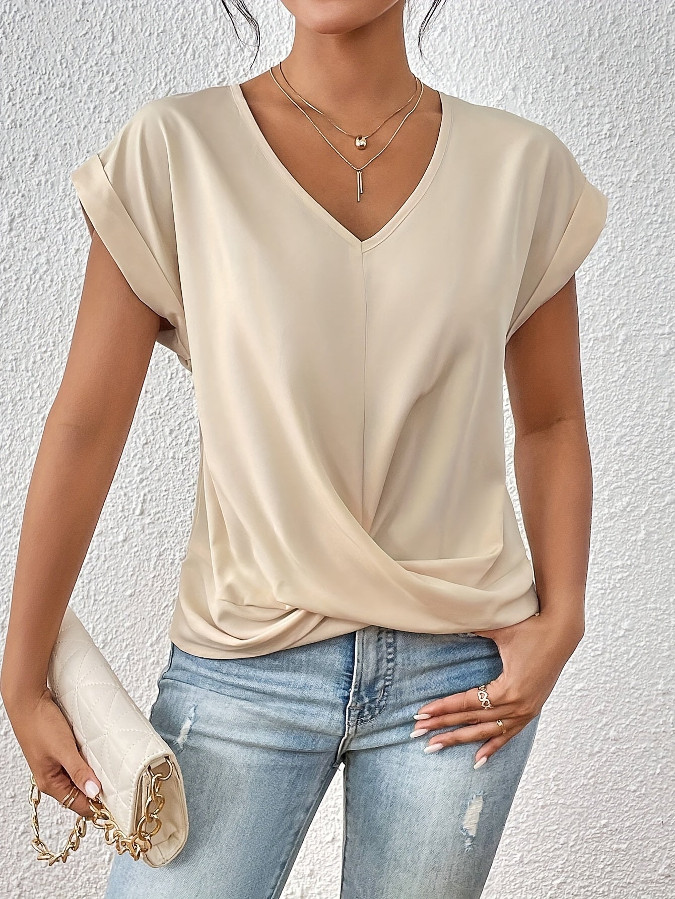 Rosalind | Casual Sweetheart Neckline T-Shirt