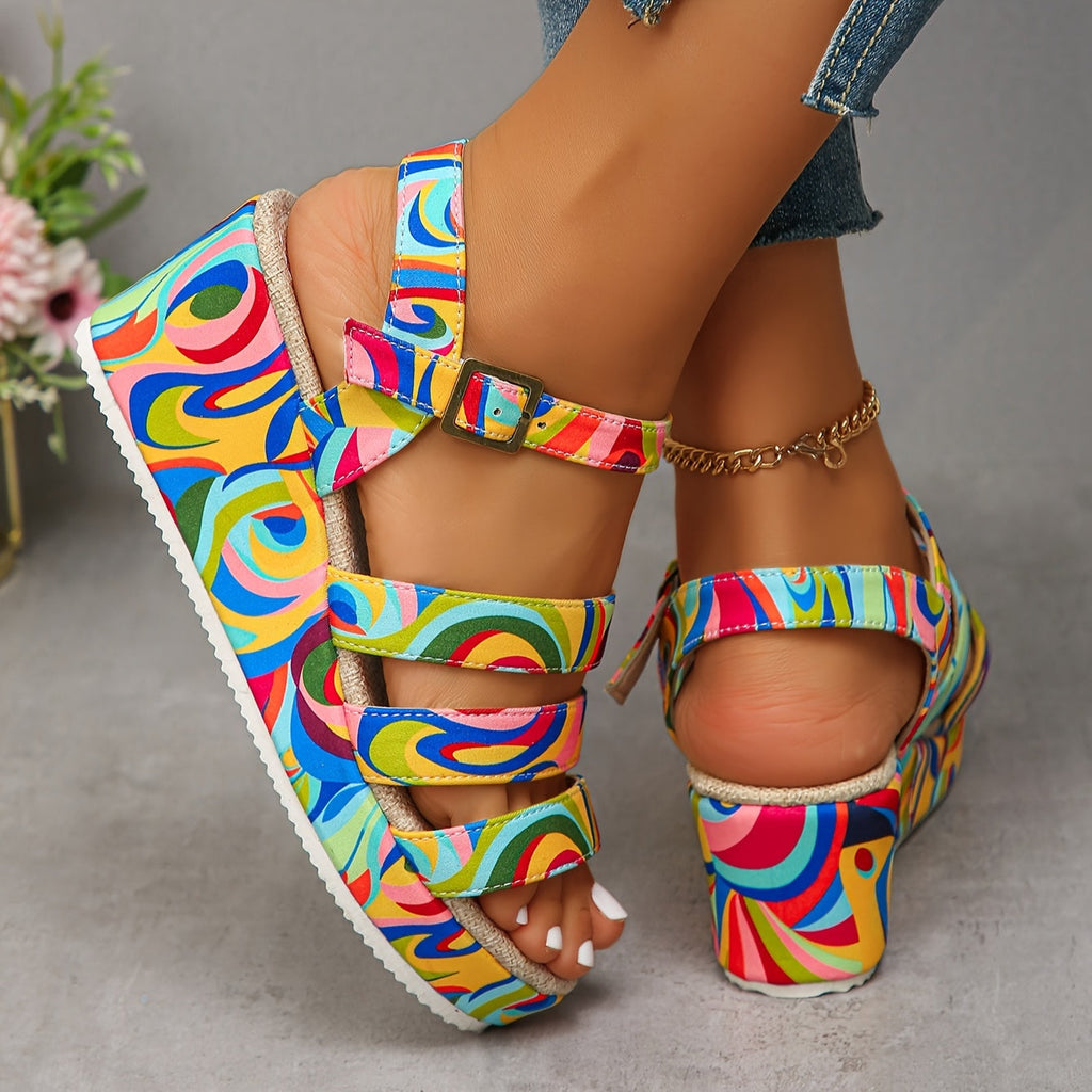 Audrey | Platform Ankle Strap Sandals