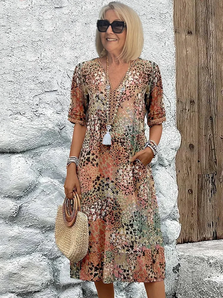 Vibrant Floral Dress