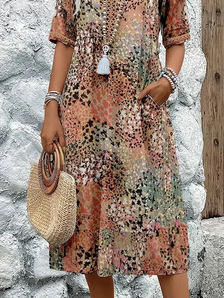 Vibrant Floral Dress