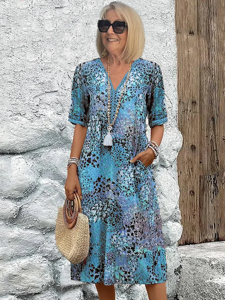 Vibrant Floral Dress