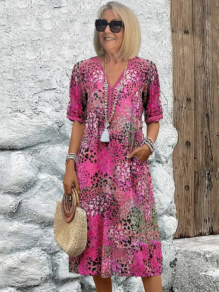 Vibrant Floral Dress