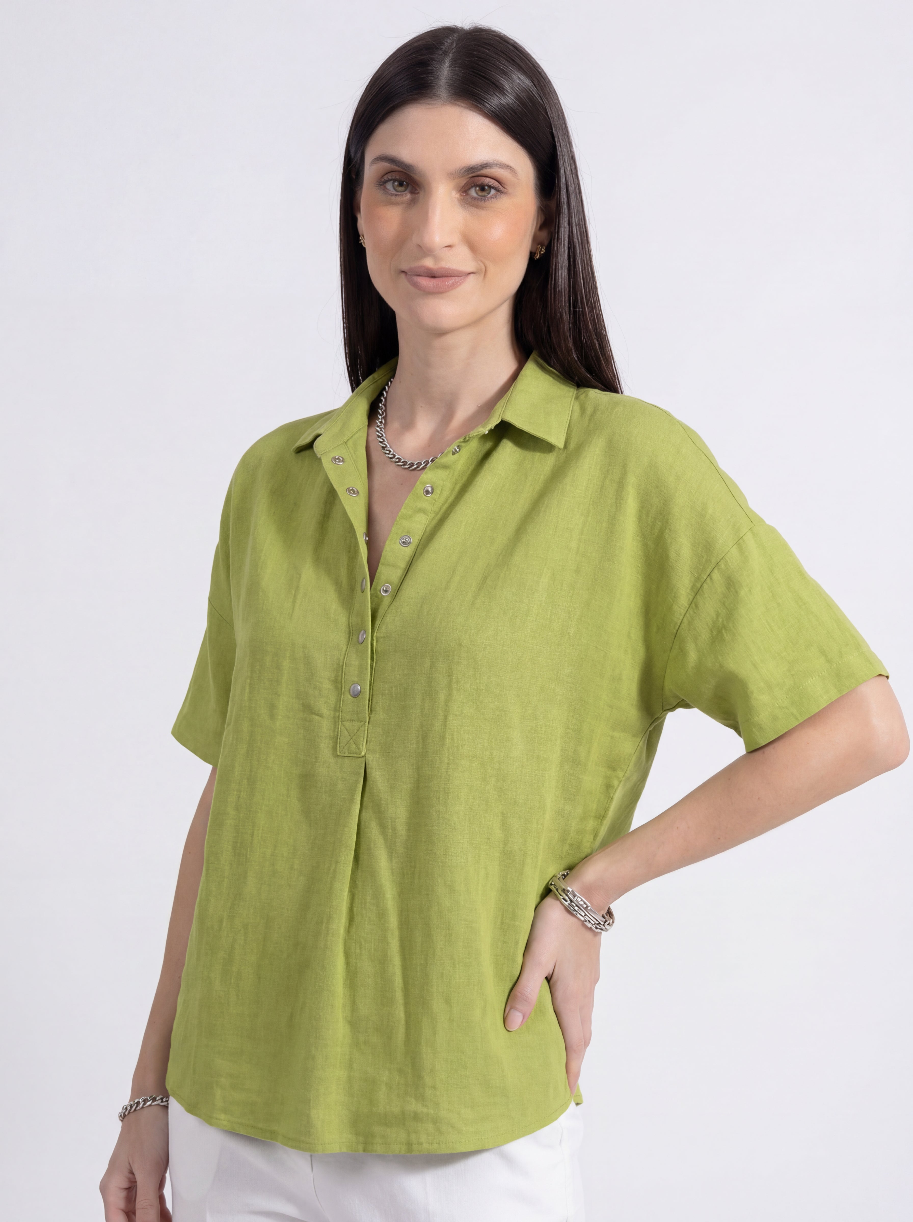 Riviera Linen Blouse