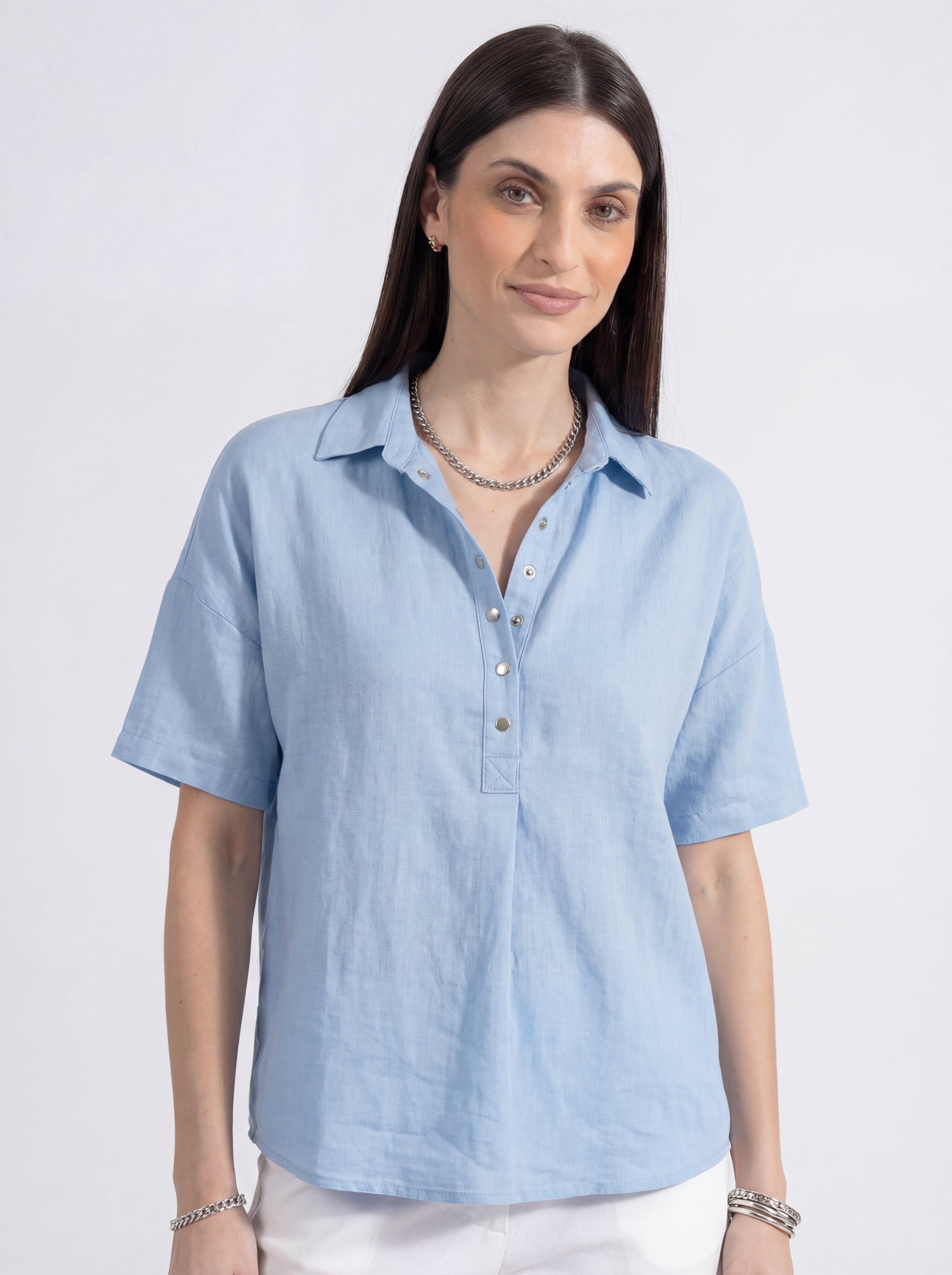 Riviera Linen Blouse