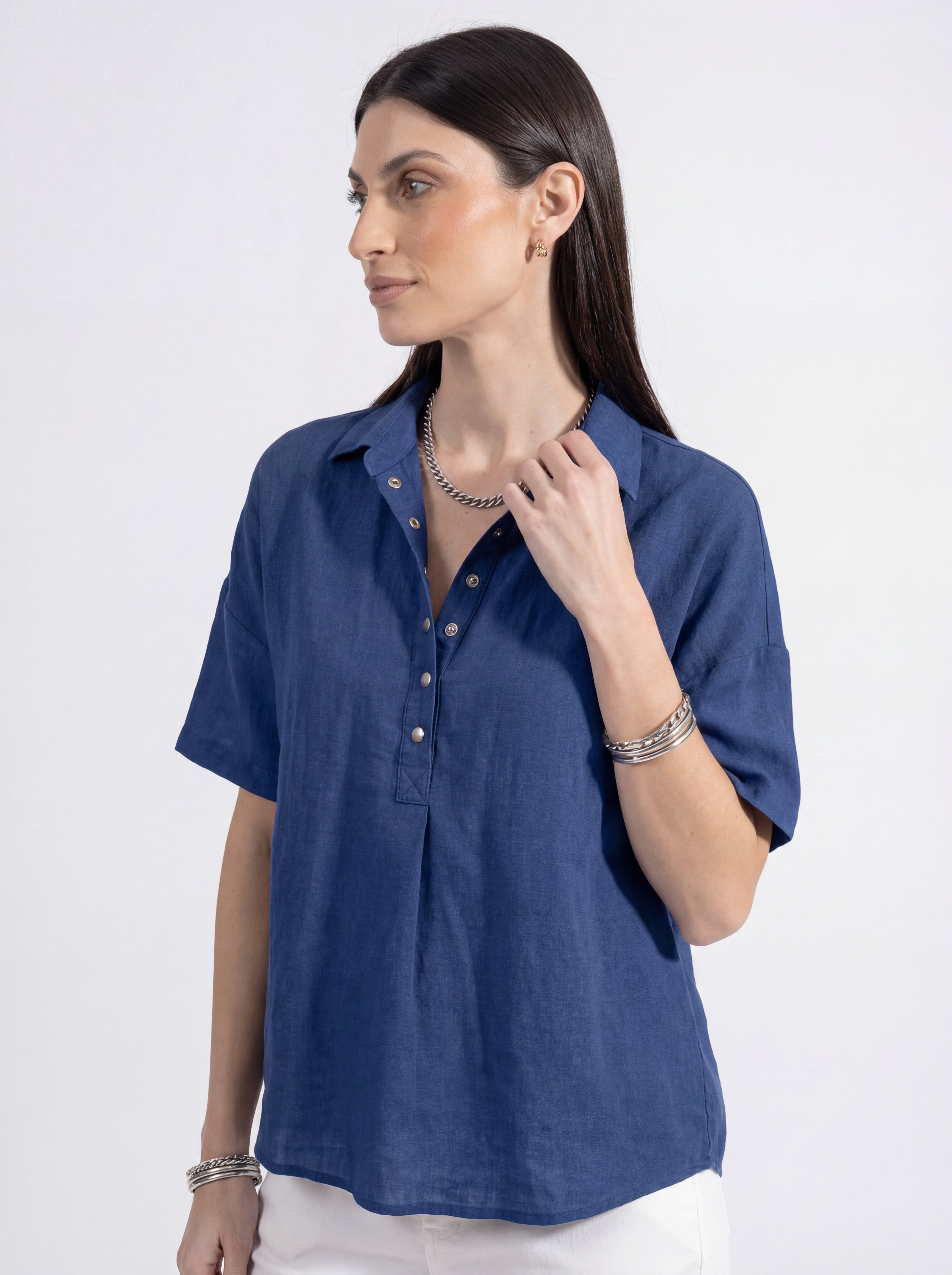 Riviera Linen Blouse