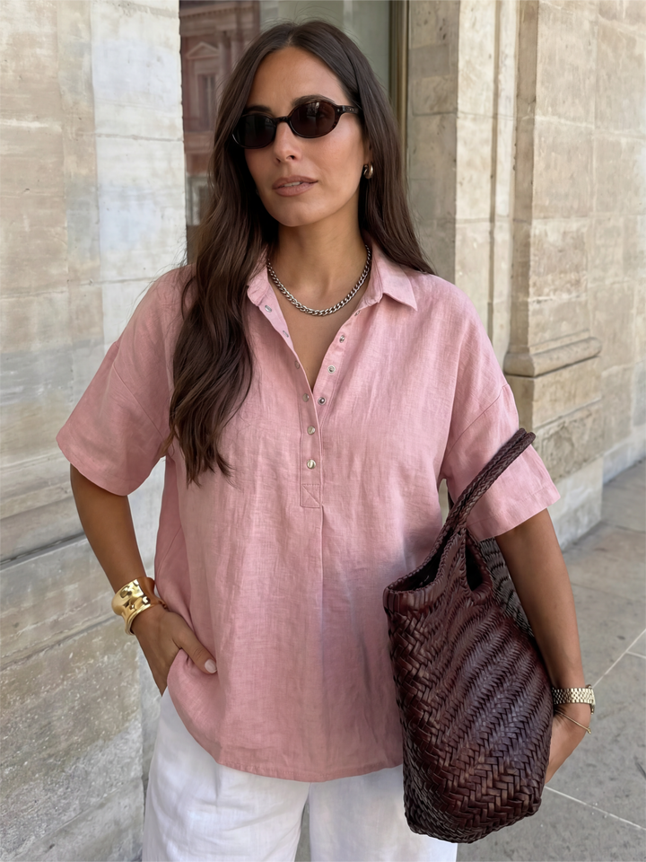 Riviera Linen Blouse