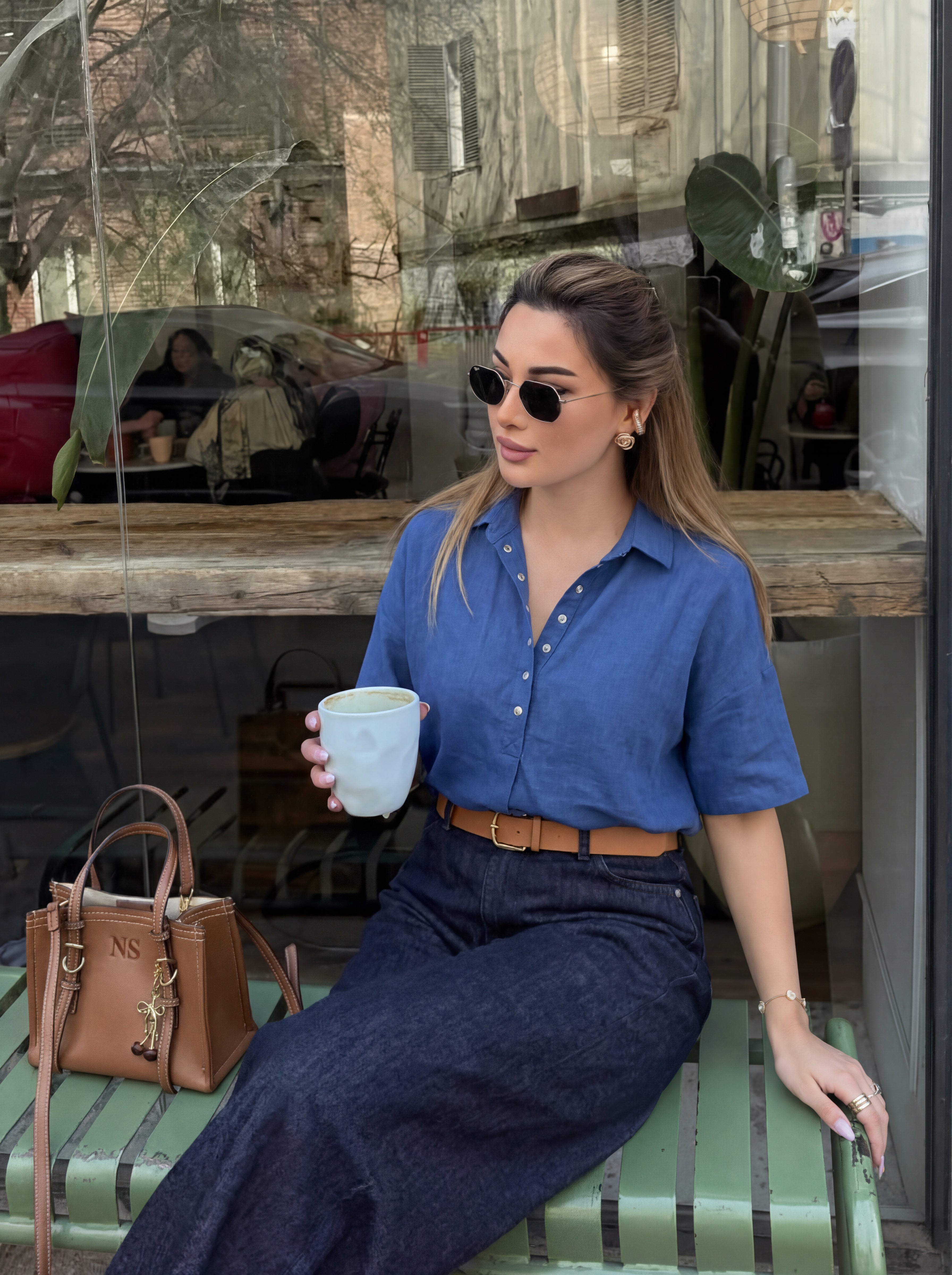 Riviera Linen Blouse