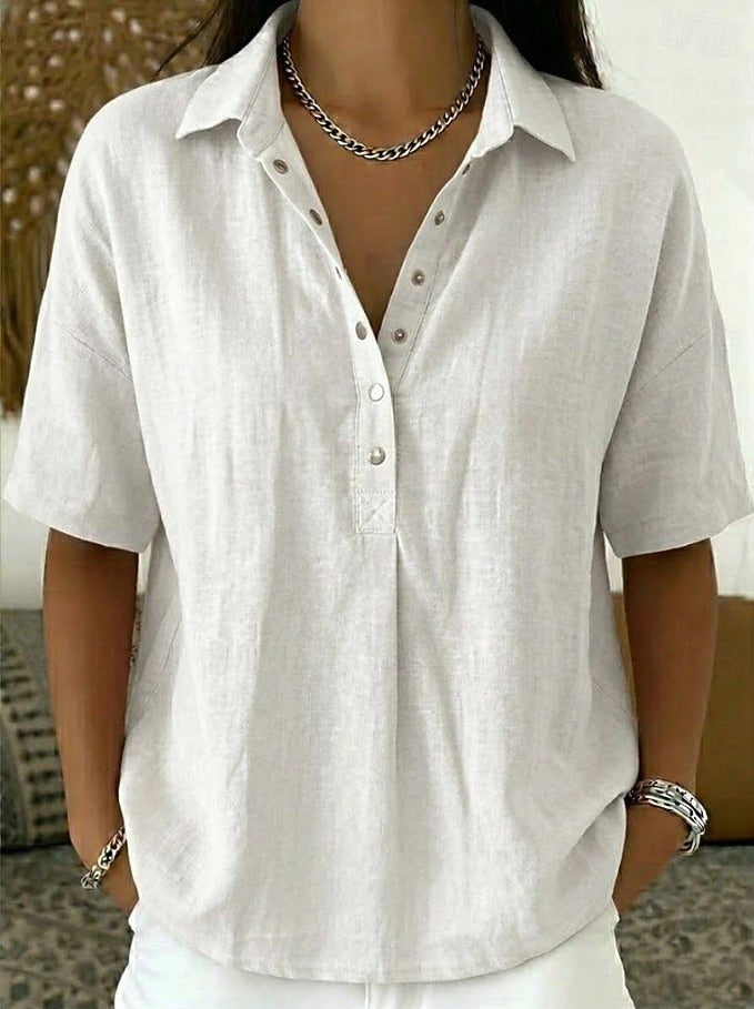 Kathleen | Blouse with Collar and Button