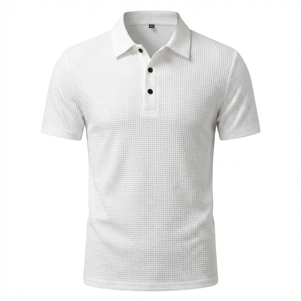 Edward | Elegant Textured Polo Shirt