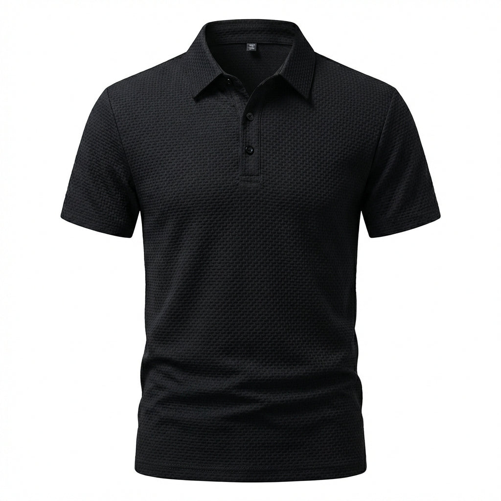Edward | Elegant Textured Polo Shirt