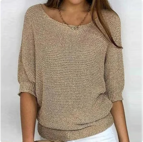 Venetia | Lightweight Summer Top with Three-Quarter Sleeves