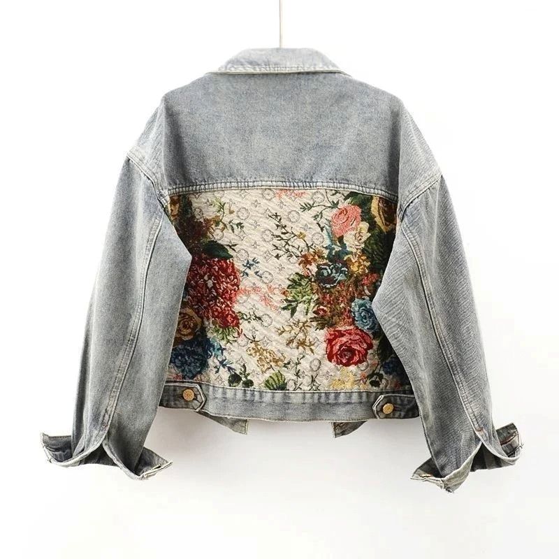 Rosemary | Floral Patchwork Short Jacket