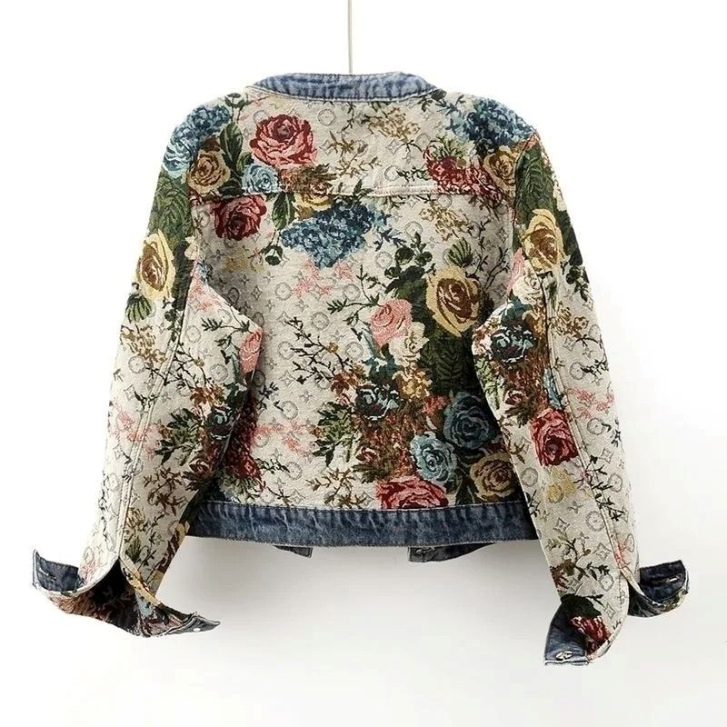 Rosemary | Floral Patchwork Short Jacket