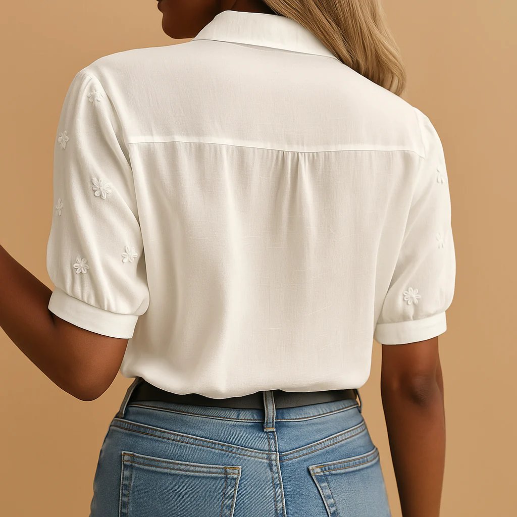 Christine | Classic Notch Neck Blouse